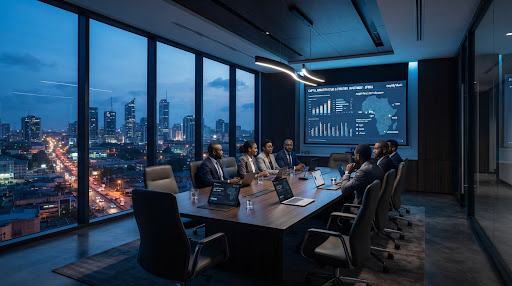 Music executives discussing global growth
